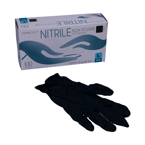 Gants nitrile jetables en nitrile biodégradables écologiques (boite de 100  gants)
